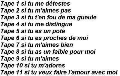 tape le vrai num&egrave;ro